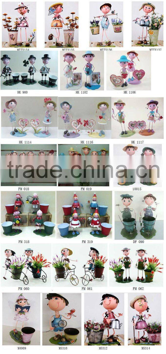 Household Item Flower Doll Garden Iron Doll