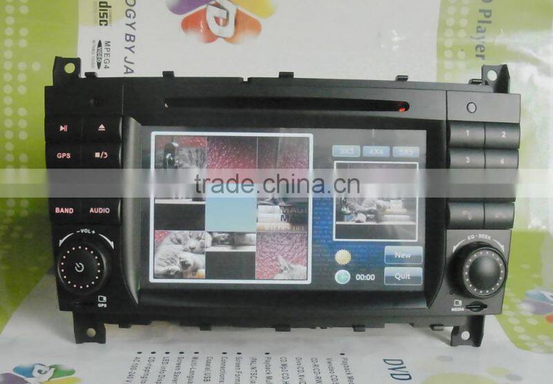 DJ7069 7inch double DIN car DVD player car radio with GPS EXTV 3G ect.for special Mercedes