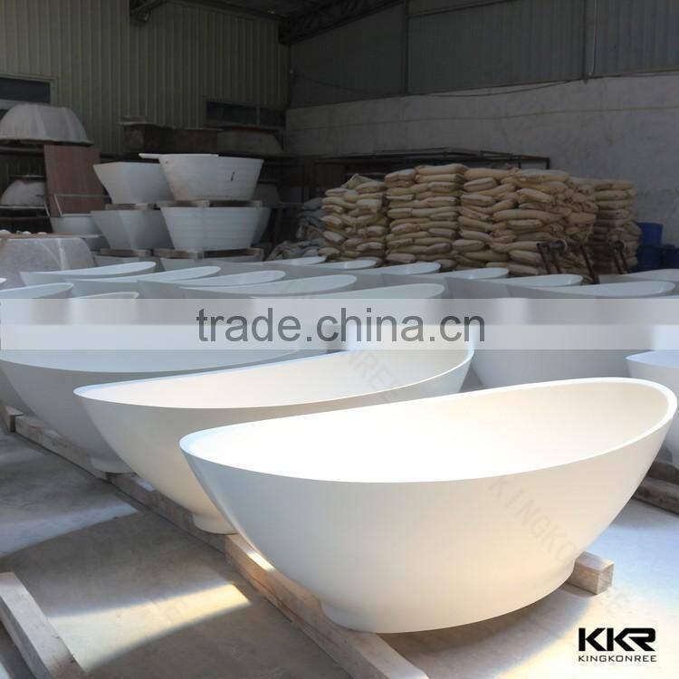 Bathroom Furniture Solid Surface Sanitary Ware Freestanding Bathtub