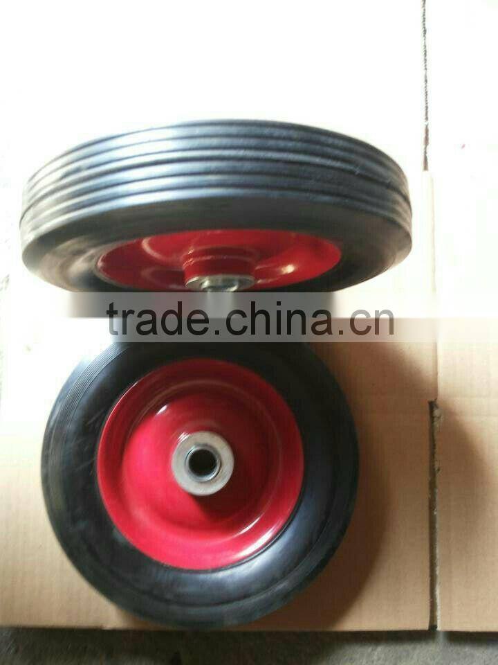 solid rubber wheels 13" x 2.75" for hand truck and wheel barrow