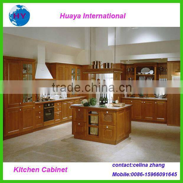 Beech Wooden Kitchen Cabinets