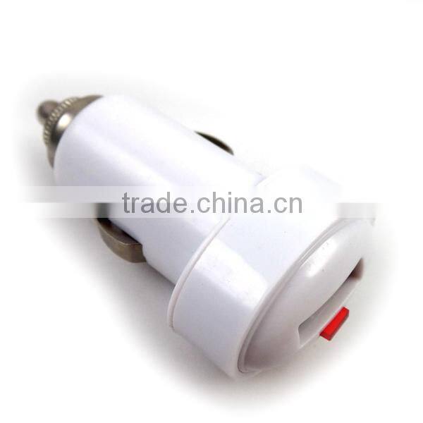 Mini design single usb car charger cigarette lighter adapter 5V 1A