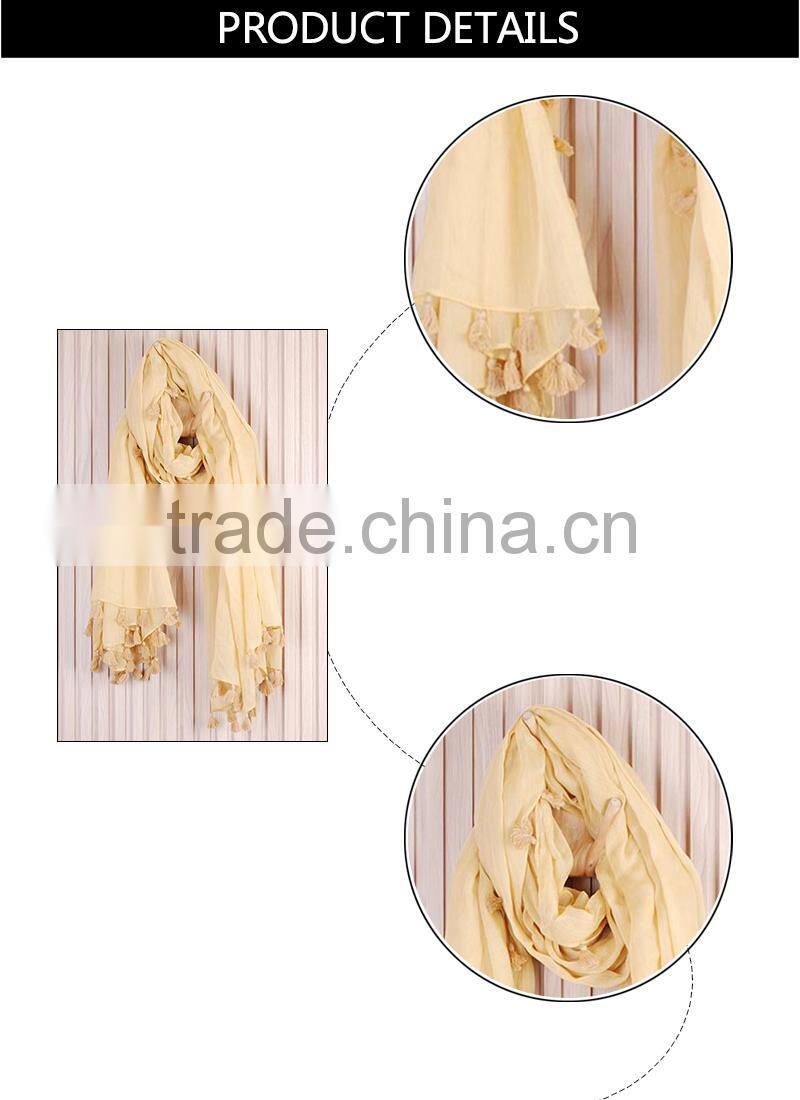 Latest producer soft touching jewelry scarf head scarf custom
