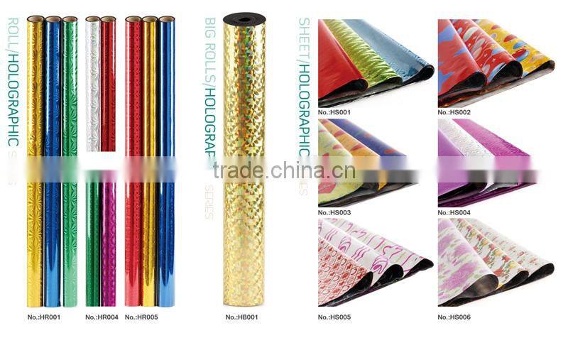 holographic printing film for gift packing