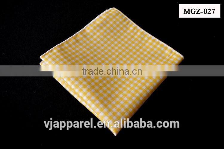 High Quality Chambray Denim Cotton Linen Pocket Square Bandana Handkerchief