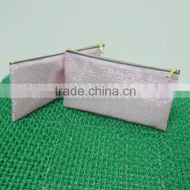 2016 China wholesale cosmetic bag shining beads makeup bag lady nice bag