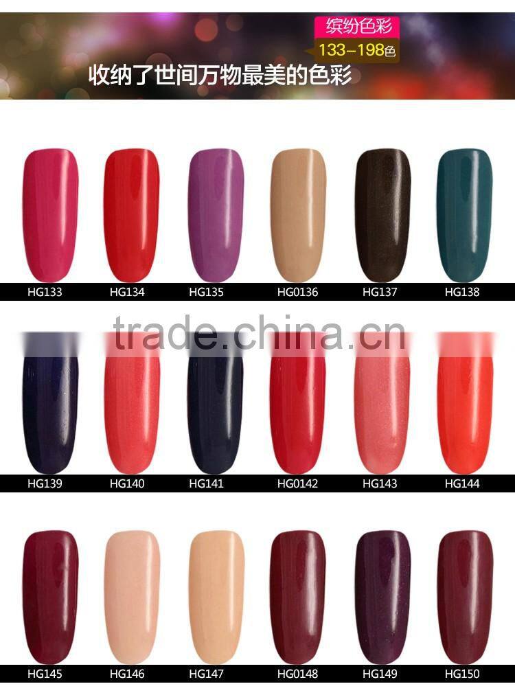 Popular 15ml UV Gel Nail Polish Soak Off UV Color Gel, Professional Nail UV Gel