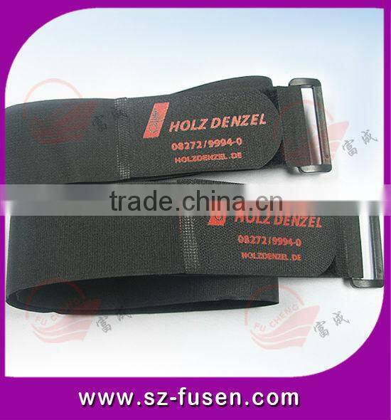 Black Nylon adjustable magic tape straps