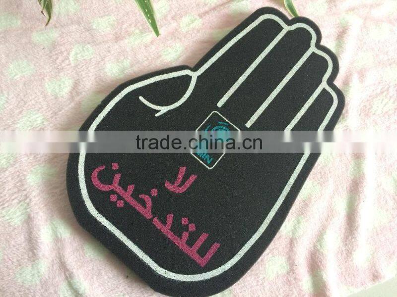 printed cheering finger foam palm foam hand for game cheering LS-F-015-A