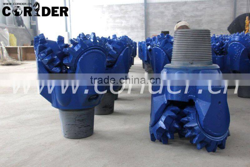 milled tooth tricone rock drill bit/steel tooth tricone drill bit/tricone bits for drilling