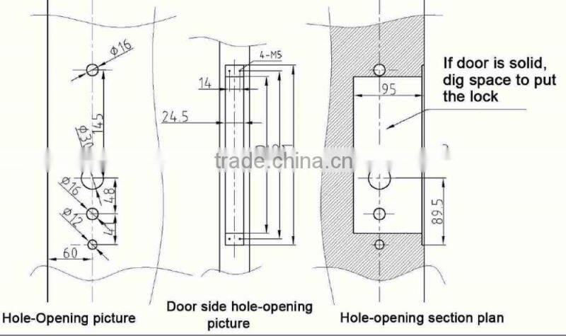 Touch Screen Fingerprint Scanner Door Lock