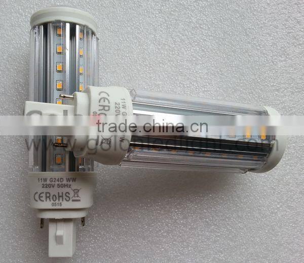 g23 2 pin led lamp 11W led pin light 100-277v repalce 26w cfl 3 years warranty g23 led lamp 11w