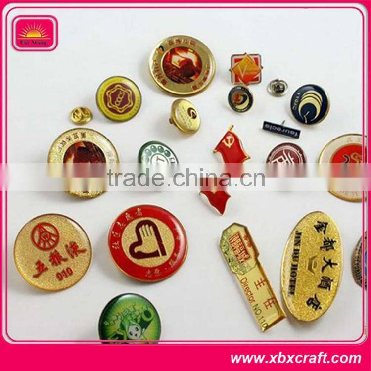Colorful tourist souvenir epoxy metal pin badge