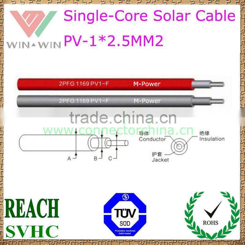 TUV Approval Single Core PV Solar Cable 007