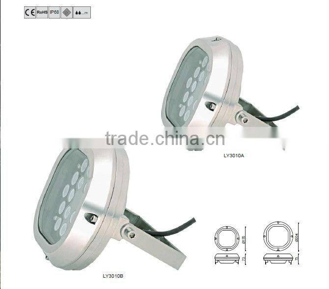 stainless steel water fountain pump light