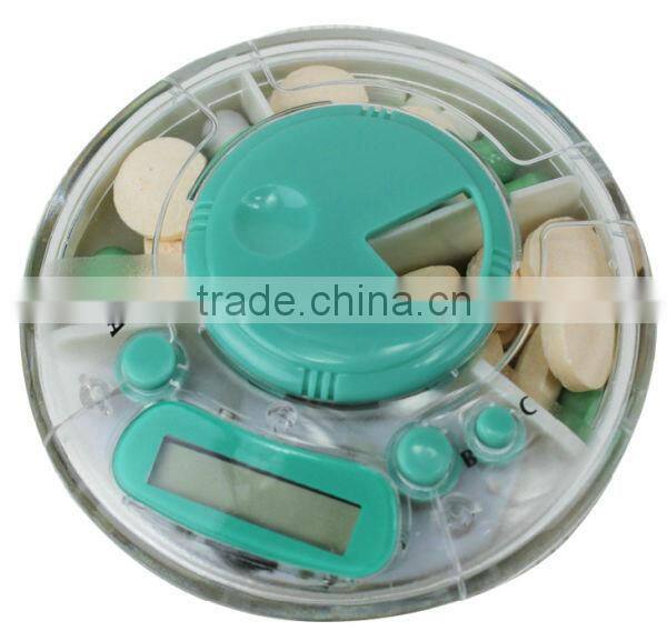Multifunctional 4 Compartments Pill Box Timer Countdown Timer with Alarm Function