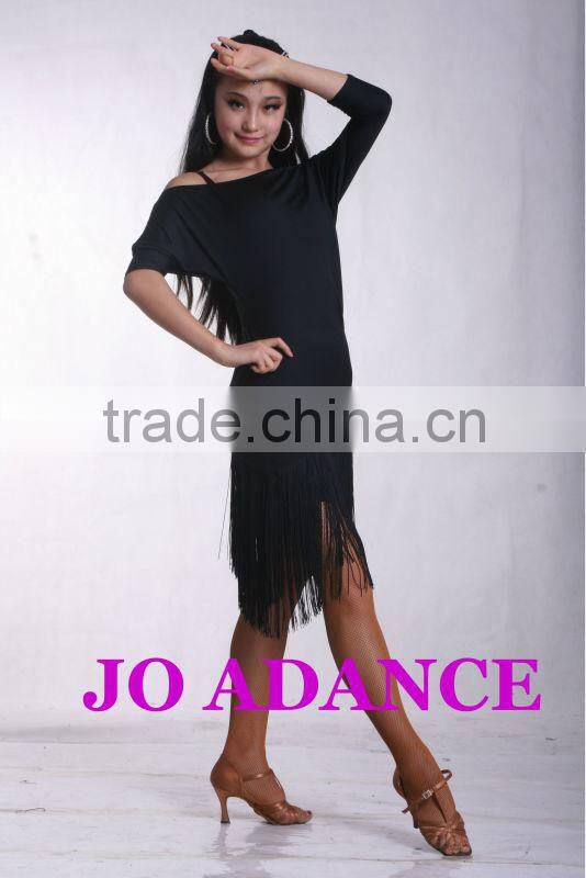 Latin dance dress dress Latin dance skirt Fringed dress dance dress Tights