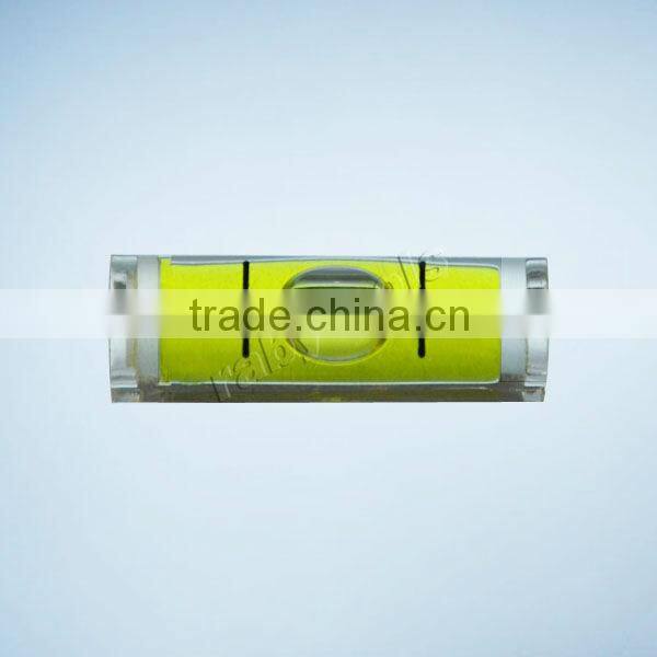 Flat bottom with round top level vial