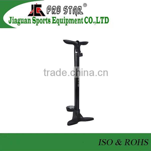China supplier professional PRO STAR bicycle floor pump with gauge