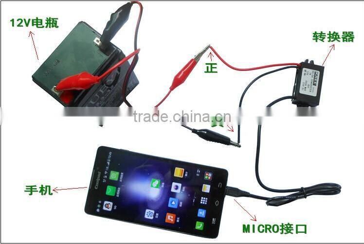 DC Power Adapter 19V 15V 12V to 5V 1.5A 2.5A 3Amax mobible car charger Micro USB+Standard USB dual output