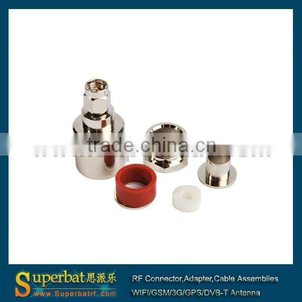 50 Ohm SMA Plug,Straight ,Clamp 2 4 ghz antenna sma connector