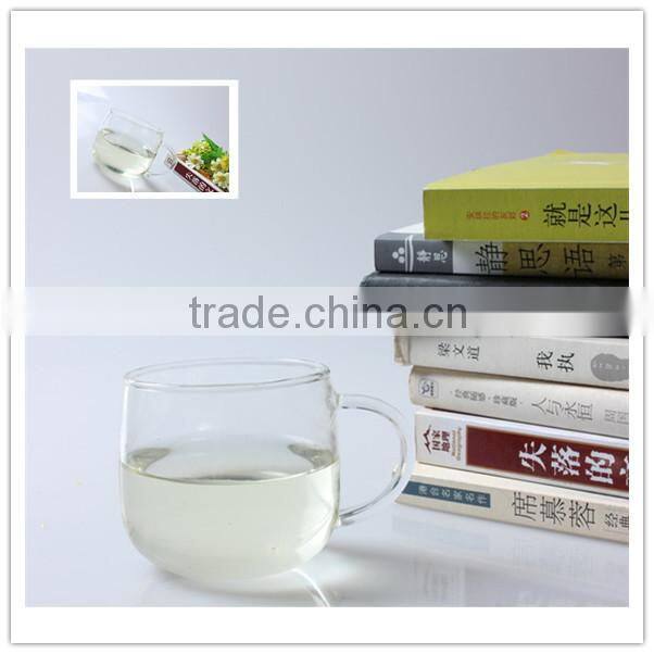 Hot selling recycled product 200ml handmade home drinking use handle glass milk cup