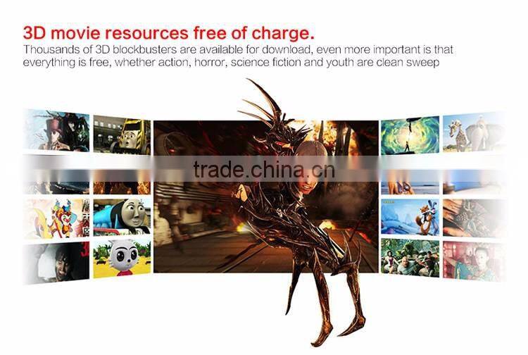 2016 new products vr box 3d plastic glasses With compact portable design