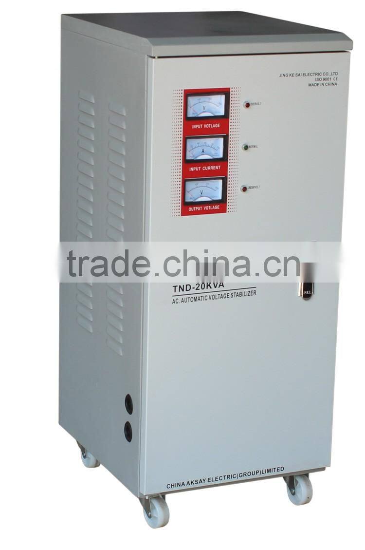 SVC 10Kva Automatic Single Phase Copper Coil Servo Motor Digital Voltage Stabilizer For Computer
