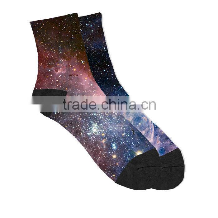 wholesale polyester ankle custom sublimated socks