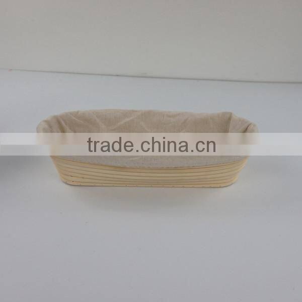 Oval shape rattan banneton proofing basket with lining