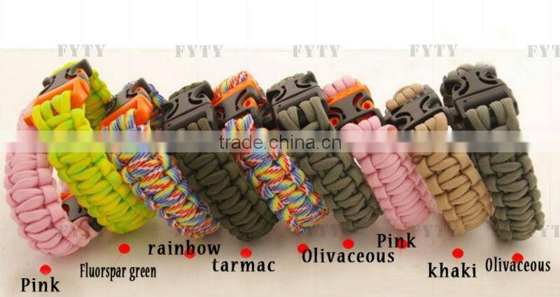 fashion paracord jewelry survival bracelet