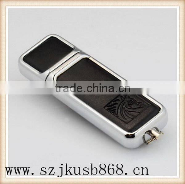 Newest top quality new model leather usb flash drive