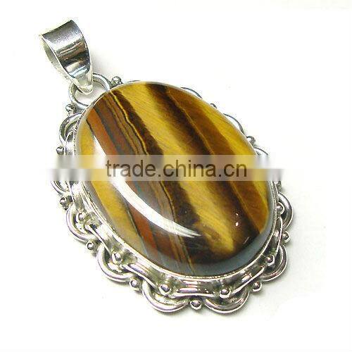 Natural blue tibetan turquoise 925 silver fashion pendant