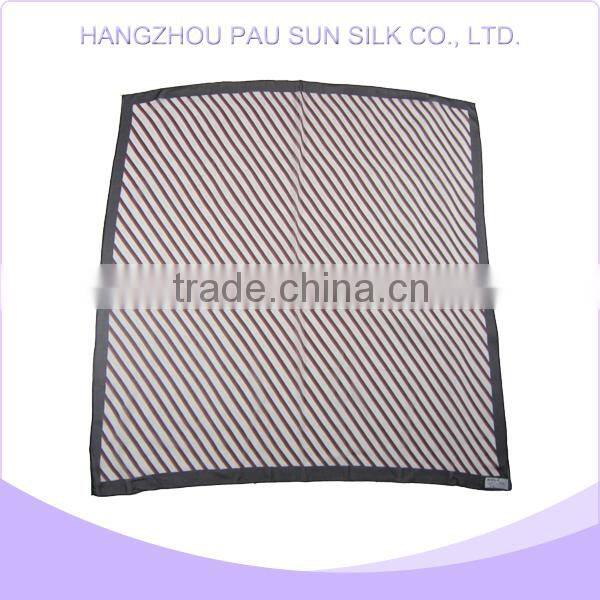 Newest style fashion printed chinese silk twill silk scarf 90x90