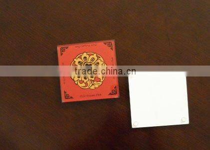 High quality square clear glass coasters