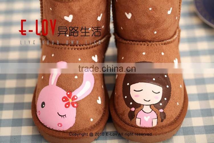 Hot sales high quality and cheap fur plush outdoor shoes