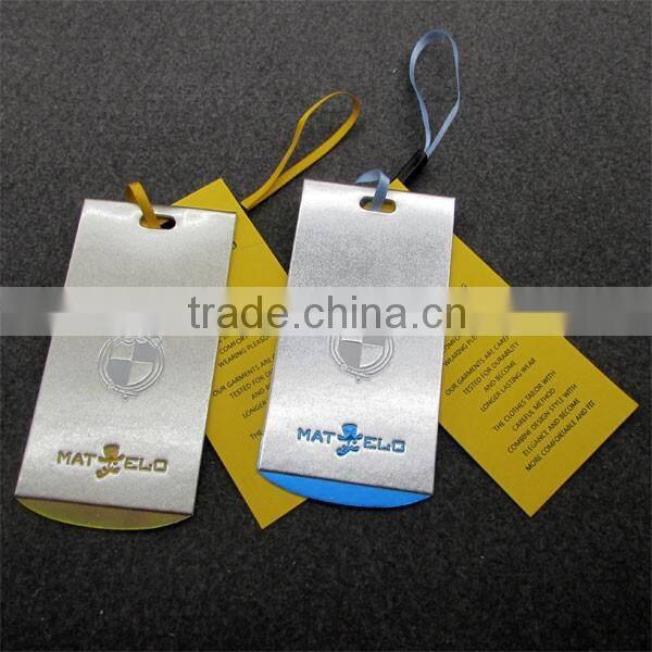 Shiny Silver Backpack Tags