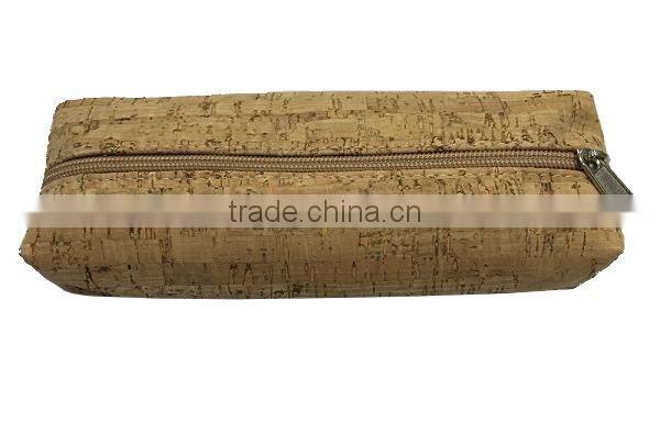 2016 New Style Natural Cork Wood Pencial Bag