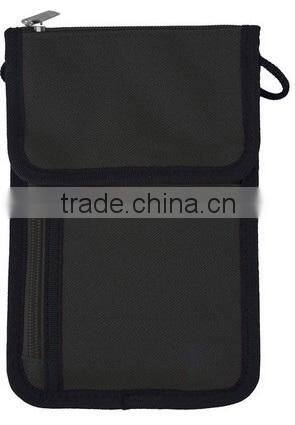 Travel Neck Stash RFID Wallet Card Passport Holder