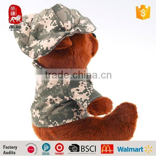 Realistic Bear Costume Plush Toy Soft Amry Teddy Bear