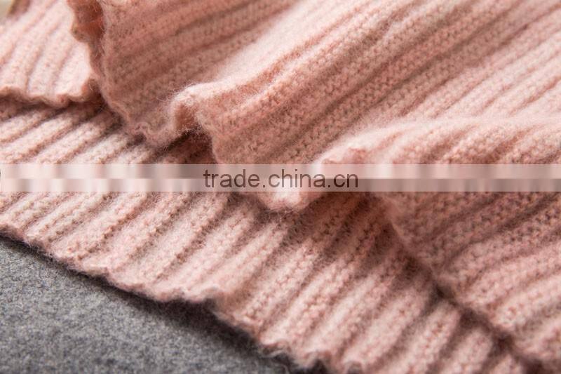 Pure color high quality acrylic winter loop snood women