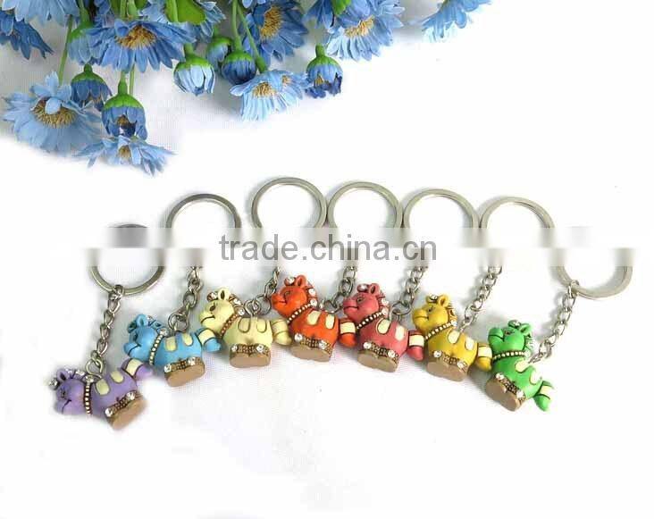 Novelty metal floating key ring