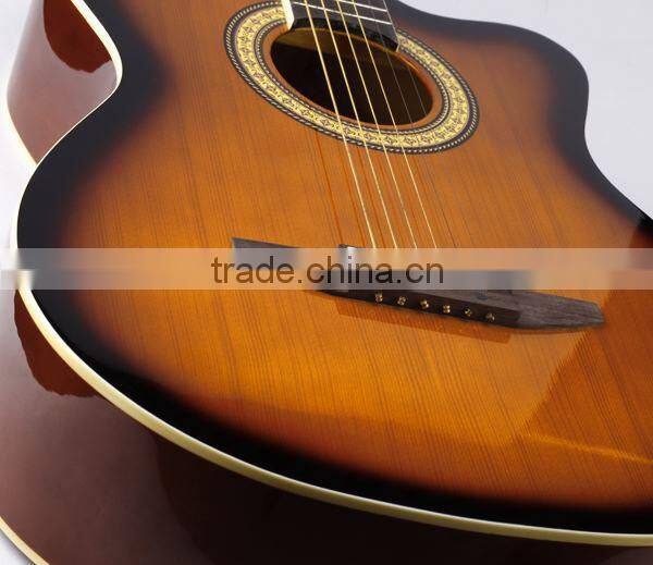 39inch vintage guitar spruce acoustic electric guitar
