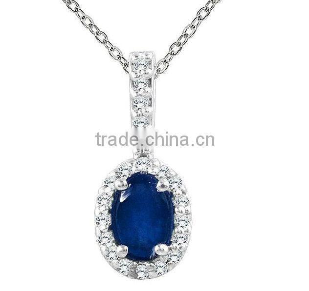 Green color cubic zirconia cross silver pendant 925 sterling silver necklace