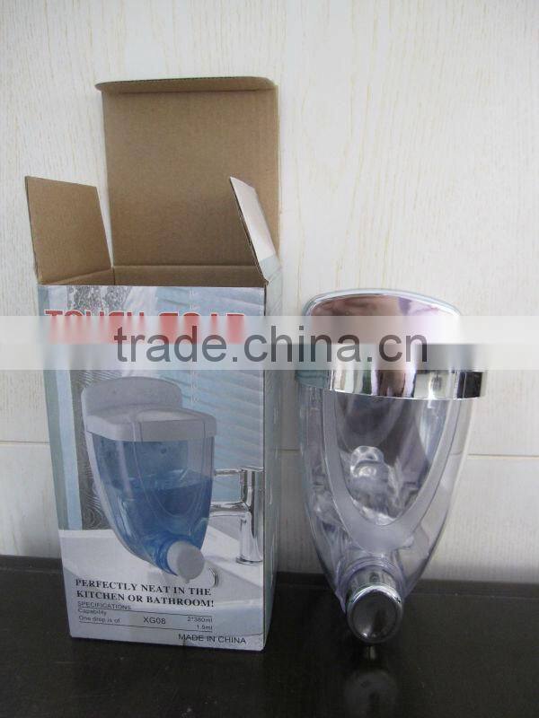 ABS Plastic chromed Hand Manual Liquid Soap Dispenser