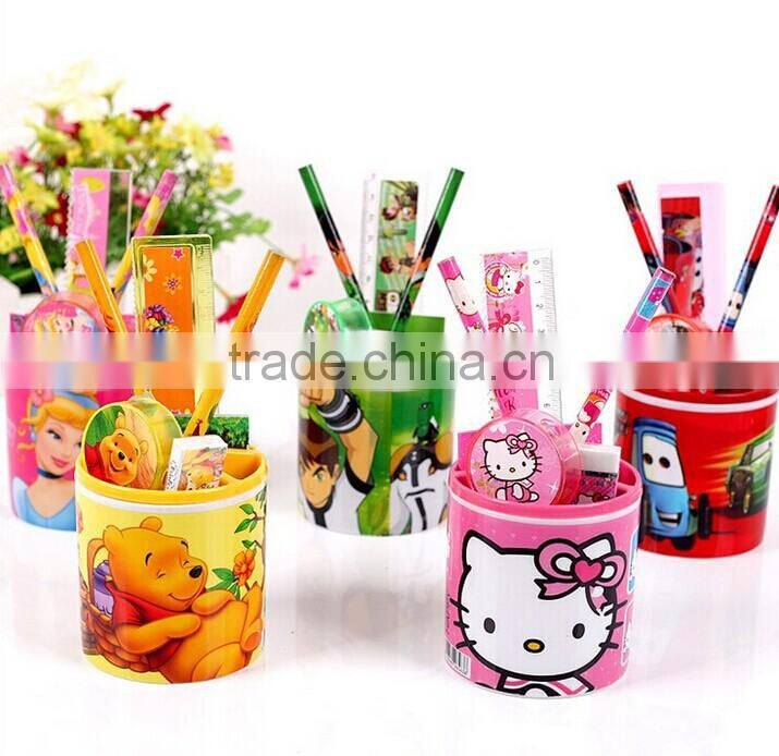 novelty colored carton kids stationery sets