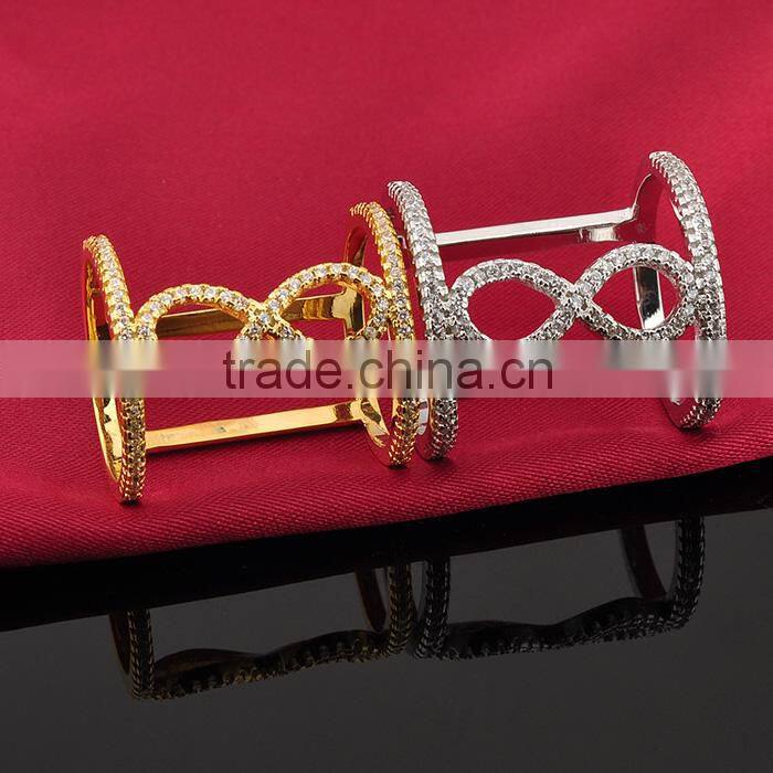 Alibaba Express Jewelry Infinity Design Brass Ring