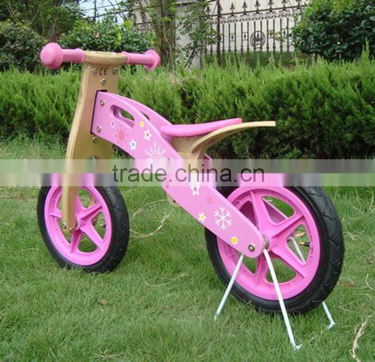 2016 Natural Wood Balance Bike For Toddlers
