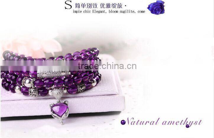 Amethystsmall beaded stretch bracelet ,spiritual bead bracelet