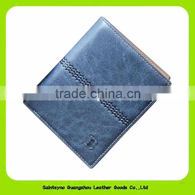 16917 High quality fashion men leather wallet 2016